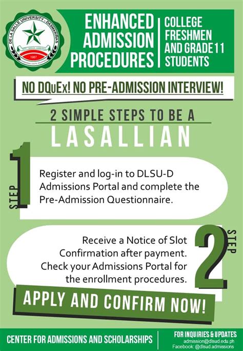 dlsu college entrance exam|Freshman Application Procedures .